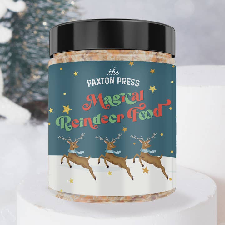 *New Packaging* Magical Reindeer Food for wholesale by The Paxton Press