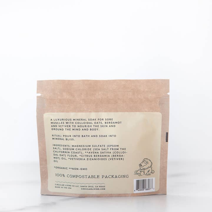 Circular Living - Wholesale Bath soak/milk - Mineral Bath Soak Sachet, Vetiver & Bergamot5