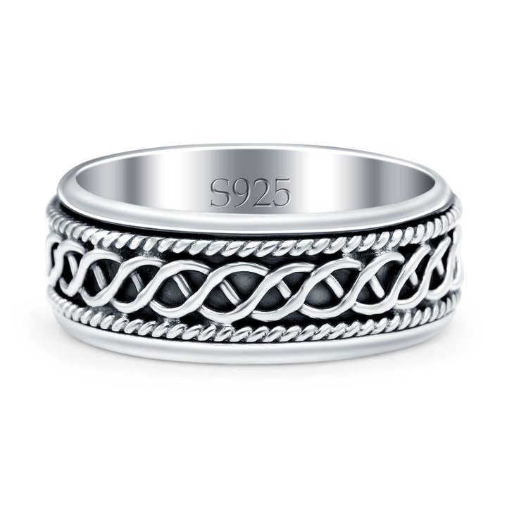 Anello Girevole Ossidato (7mm) per la vendita all'ingrosso da parte di Blue Apple Imports