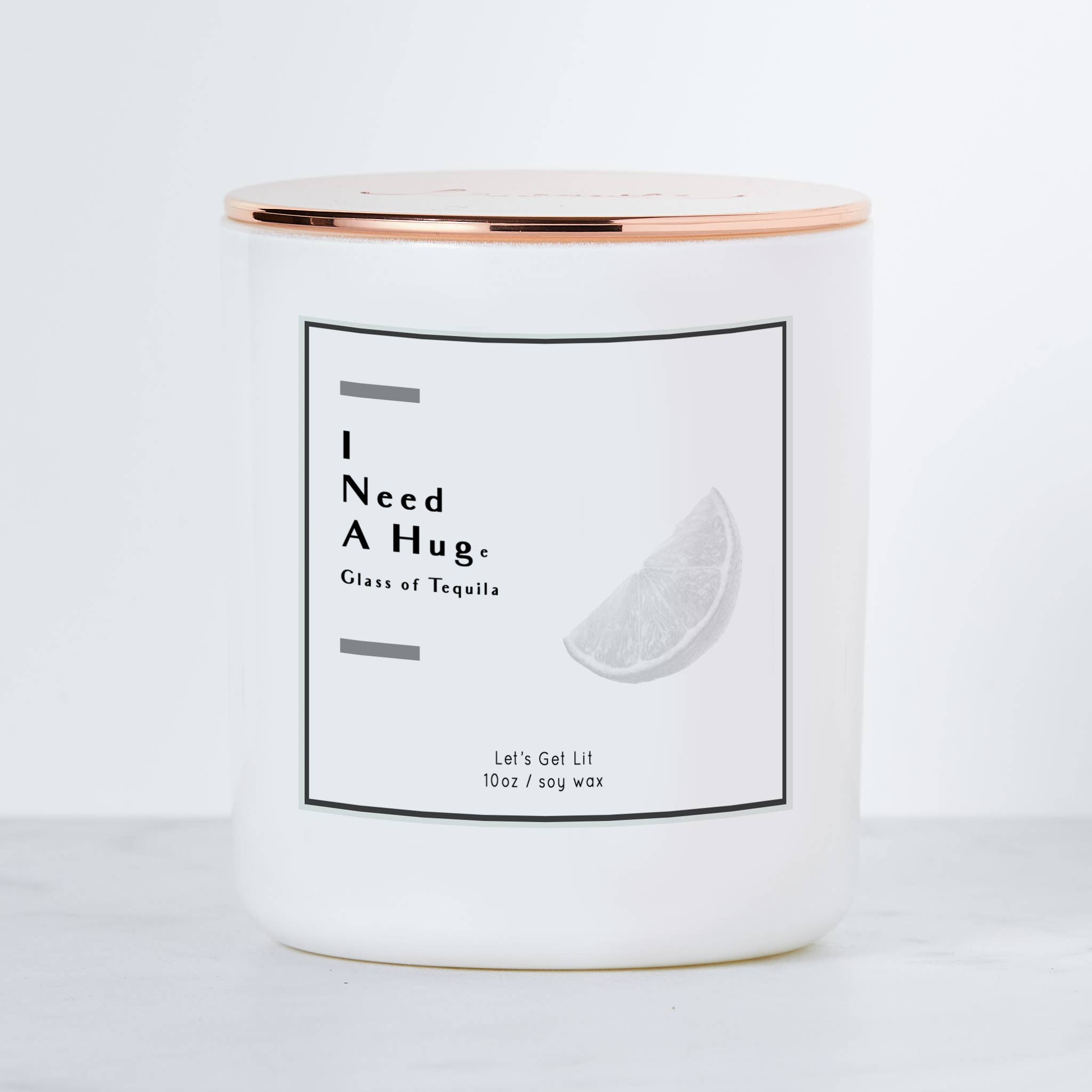 Calm Down Caren - Wholesale Jar/Filled Candle - I Need A Huge Glass of Tequila - Luxe Scented Soy Candle