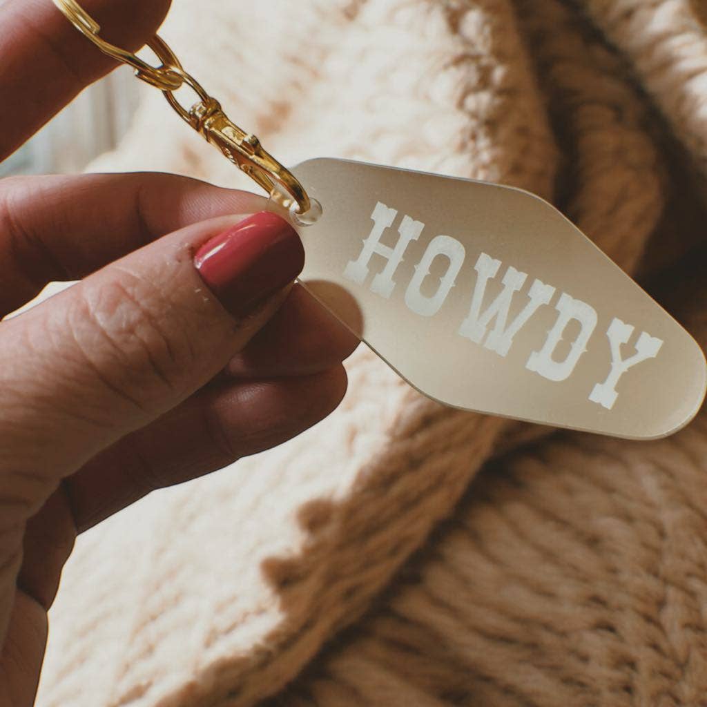 GoneWestDesigns - Wholesale Keychain - Women's - Howdy Keychain Western Keychain Minimalist Jewelry 1