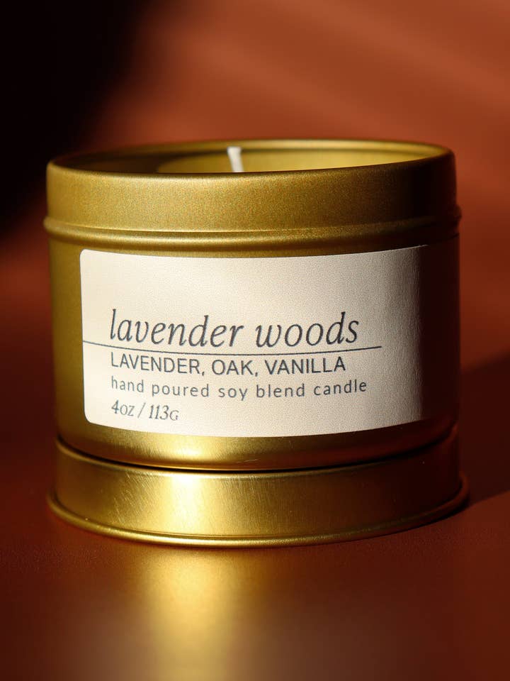 Lavender Woods 4oz Candle for wholesale by The Crafthaus