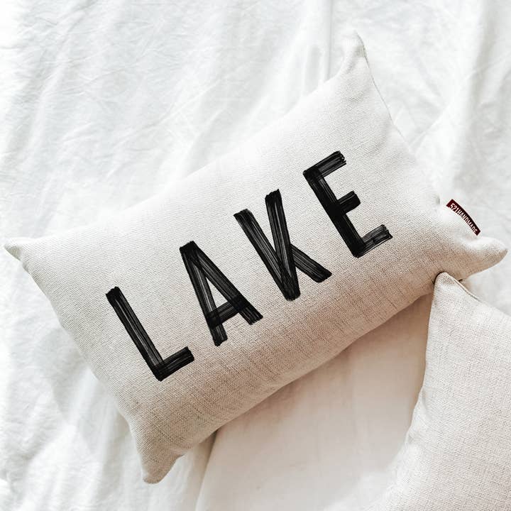 Lake Throw Pillow for wholesale by 521handmade
