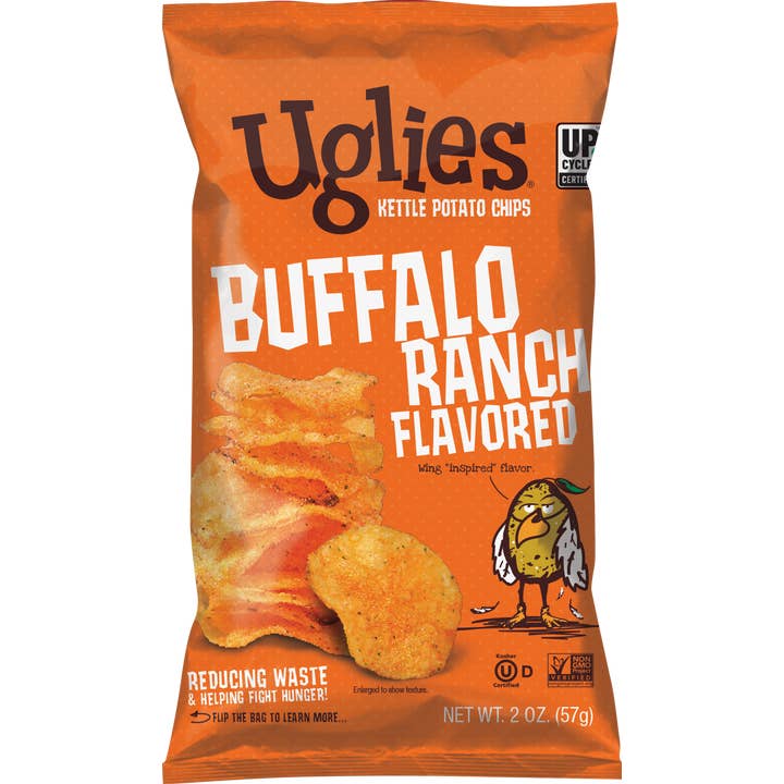 Uglies Kettle Chips - Wholesale Chips - Uglies 2 oz Buffalo Ranch Kettle Cooked Potato Chips