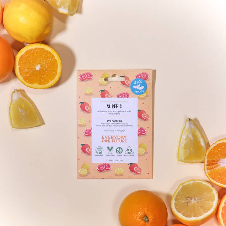 Hydrating Eye Patches with Citrus Fruits and Hyaluronic Acid for wholesale by Everyday For Future USA