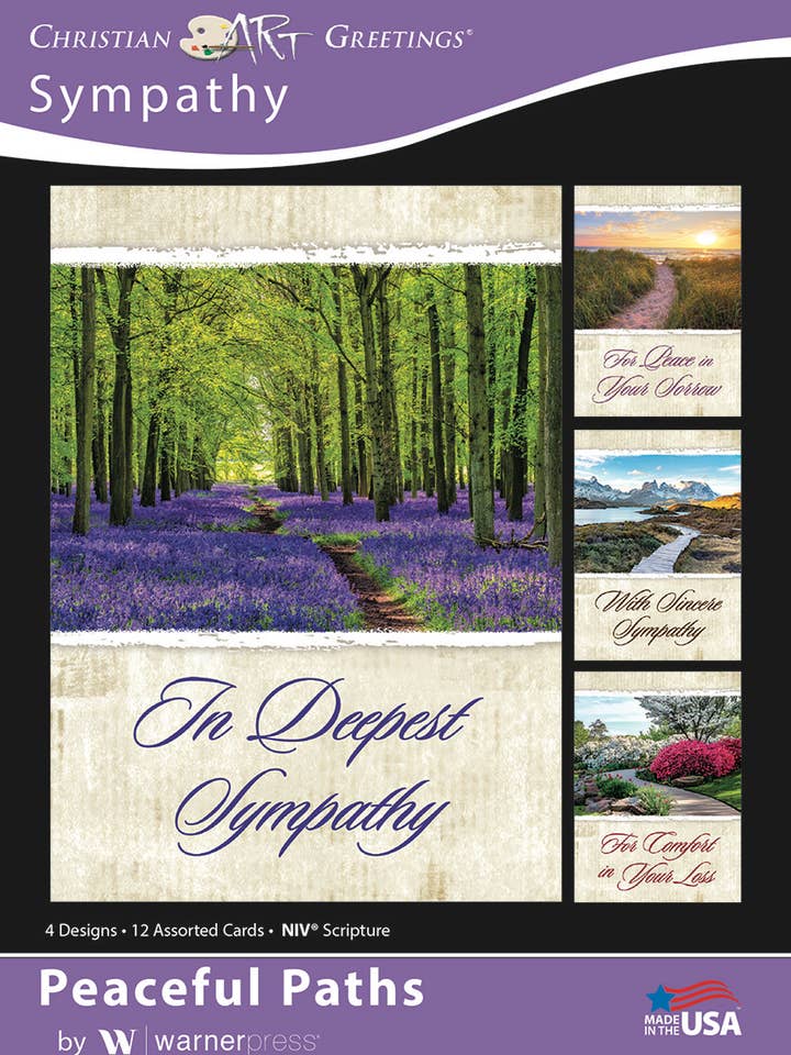 Greeting Card Box - Sympathy - Peaceful Paths for wholesale by Warner Press