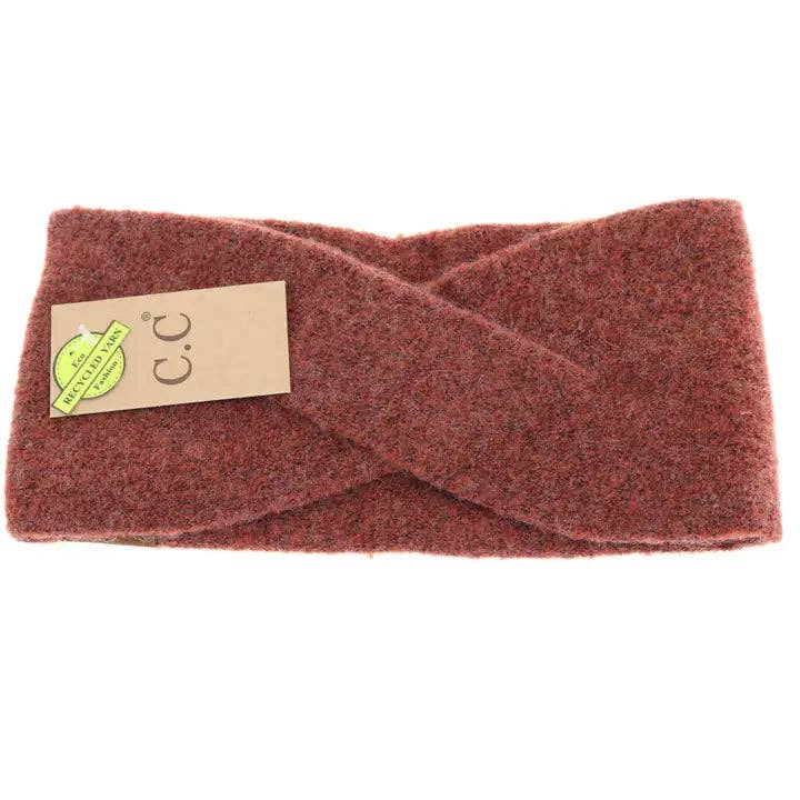 C.C Beanie - Wholesale Fashion Headband - Women's - Soft Crossed C.C Head Wrap HW20752