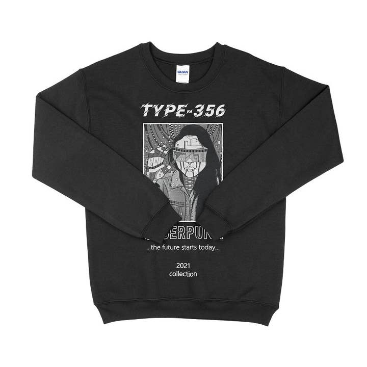 Upperground Tense – Engroshandel Grafisk Sweatshirt - Unisex – Cyberpunk Techwear Unisex Sweatshirt