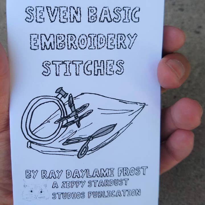 Zeppy Stardust Studios - Wholesale Crafts, Hobbies & DIY Book - Seven Basic Embroidery Stitches Mini Zine