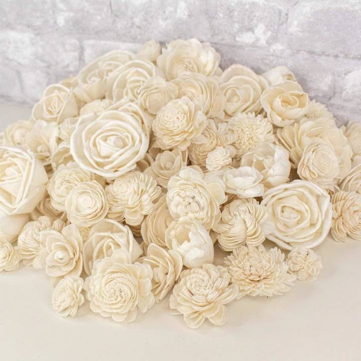 5000 Flower Random Assortment (No Bark) for wholesale by Sola Wood Flowers