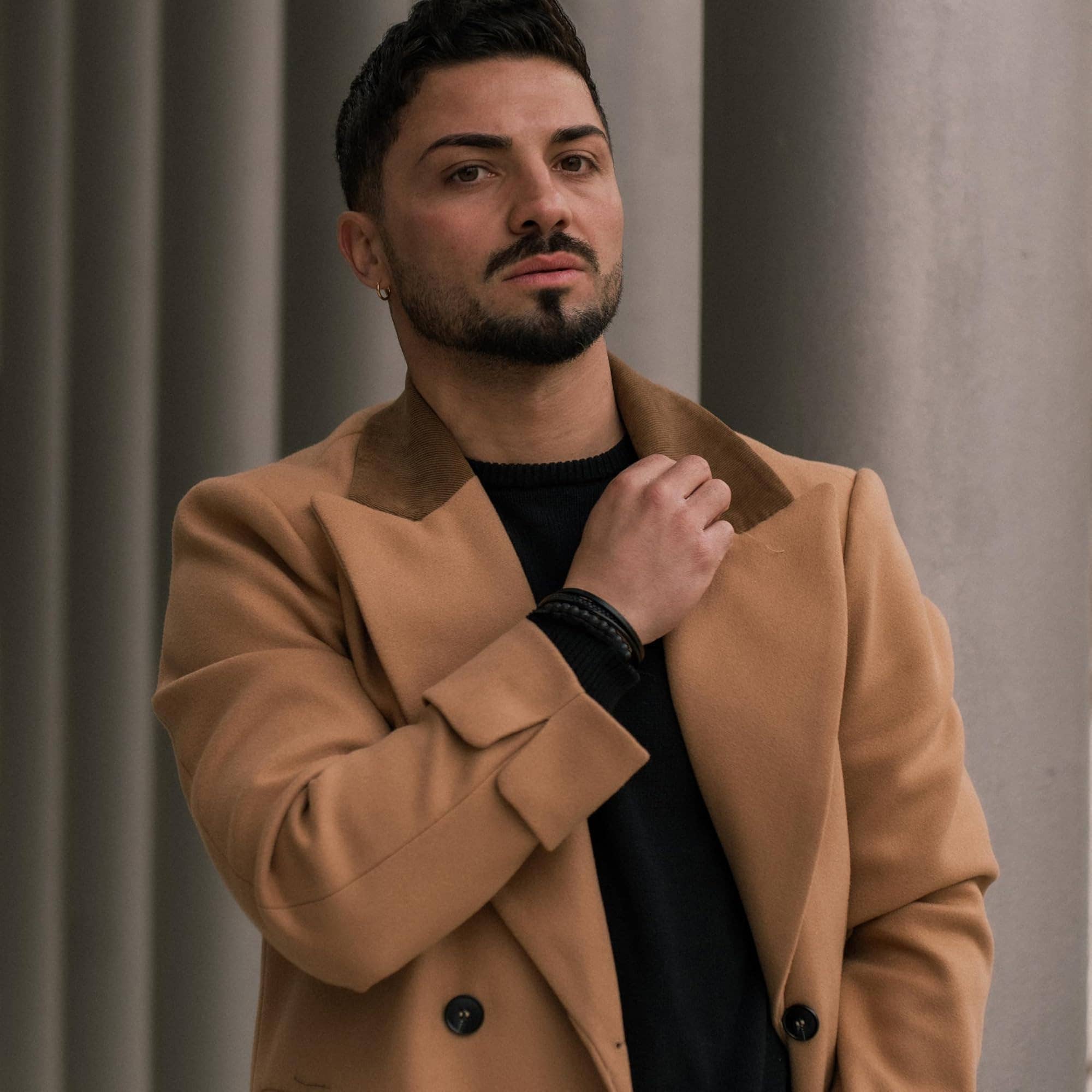 SERASAR - Wholesale Woven/Braided Bracelet - Leather Bracelet "Stone"3