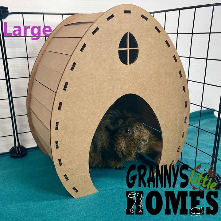 Grannys Little Homes - Vente Panier – chat et chien - Cachette en carton en forme d'œuf de Pâques1