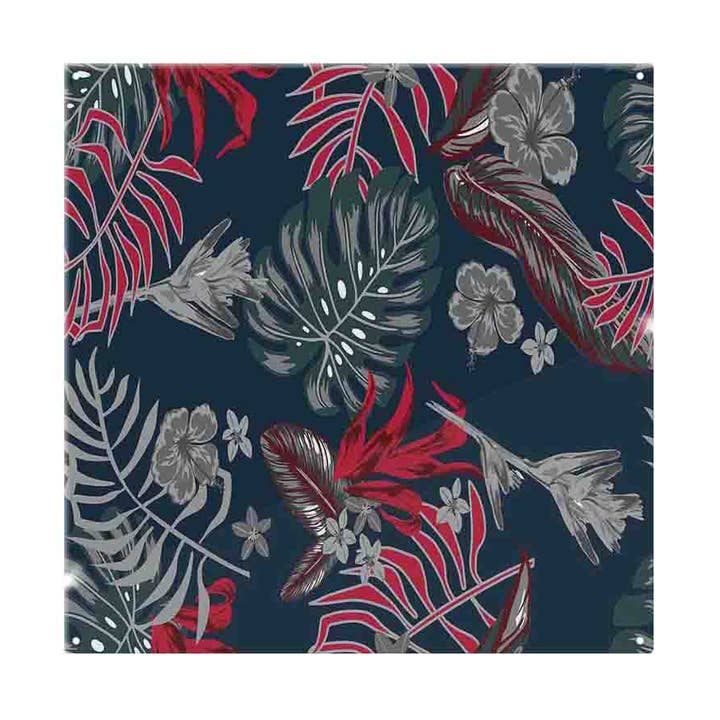 Leaves Of Tropical Plants Splash Back for wholesale by Benjamin Tate Design