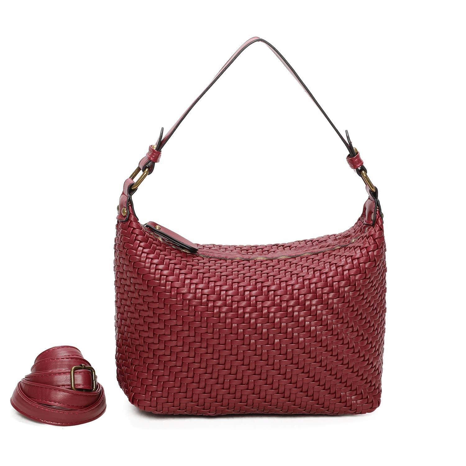 INES DELAURE - Wholesale Shoulder Bag - Women's - Woven handbag0