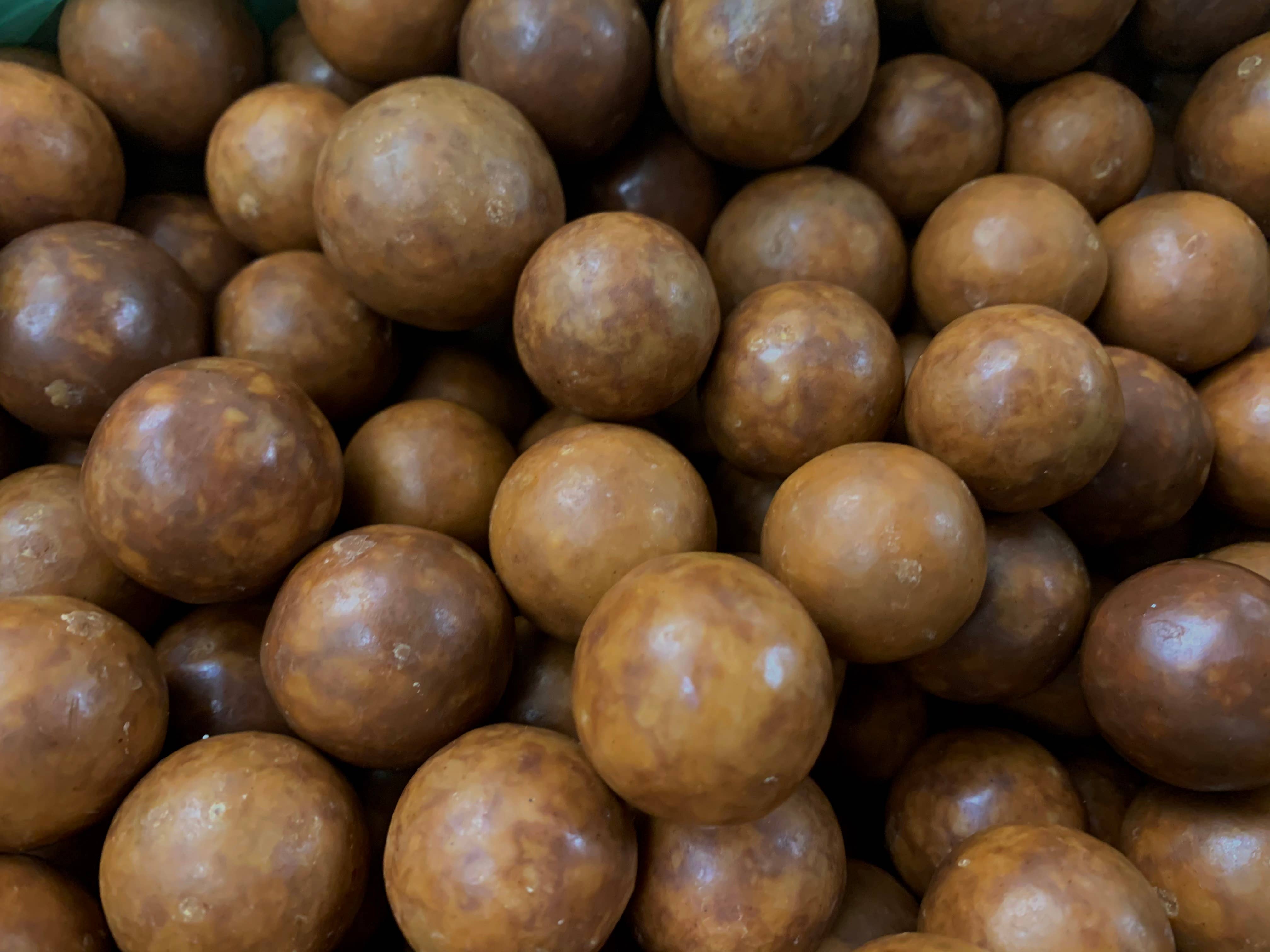 O'Shea's Candies Sweet Shop - Wholesale Chocolate Covered Sweets - Malt Balls Old Fashioned Triple Dip Peanut Butter 1/3 Pound1