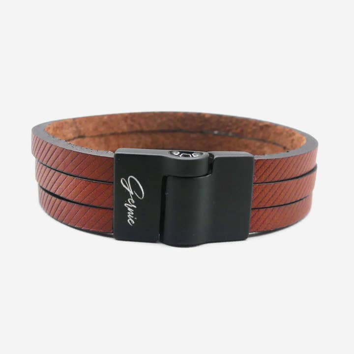 Men's Malibu Leather Bracelet for wholesale by Gernie NYC