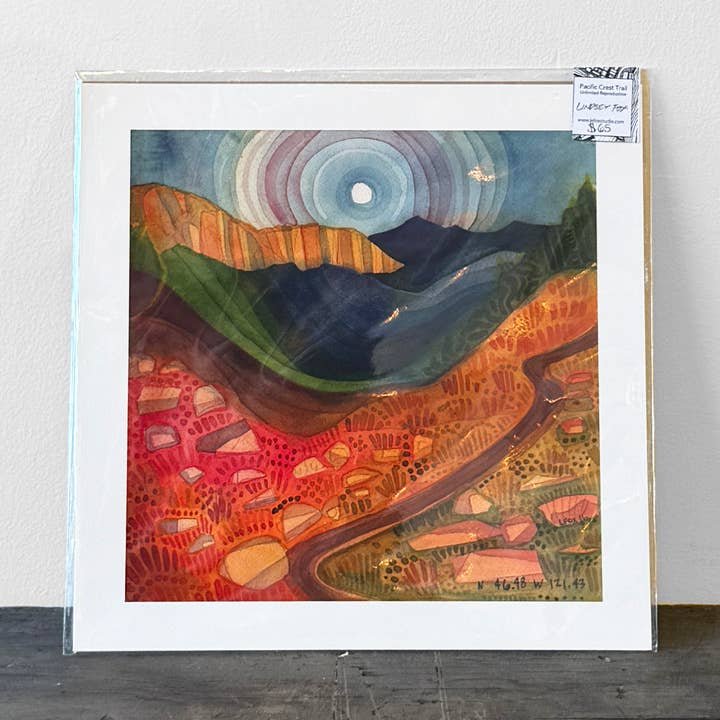 Pacific Crest Trail Print-Cispus Pass, Washington voor wholesale door Lefoxstudio