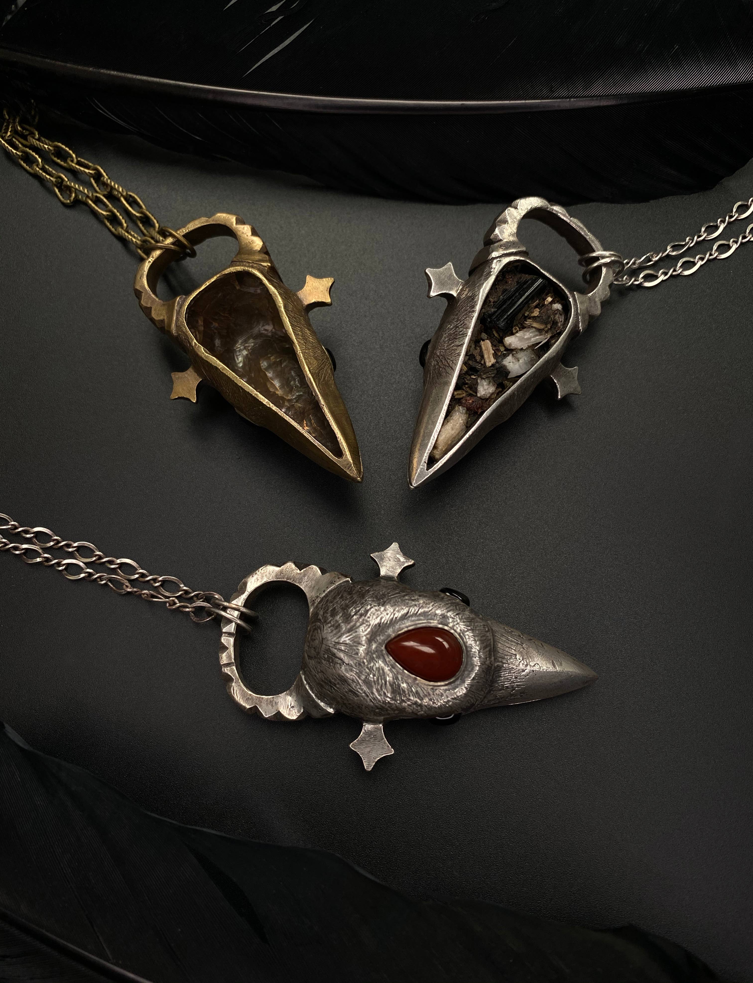 Miyu Decay - Wholesale Individual Charm/Pendant - Oculus Talisman in Brass and Sterling Silver1