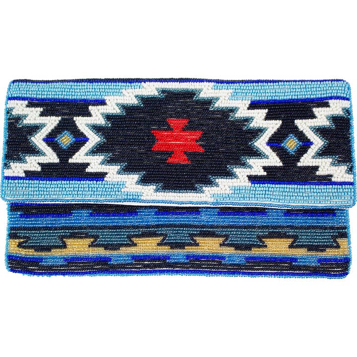 IRIS GEOMETRISCHE KRISTALL-PERLENCLUTCH für den Großhandel von Pizzazz, Inc.