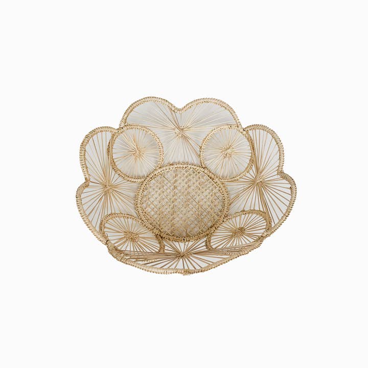 Coro Cora™ – Cesta por atacado – Cesta de Pão Flower Iraca – Louça de Mesa em Palha de Ráfia1
