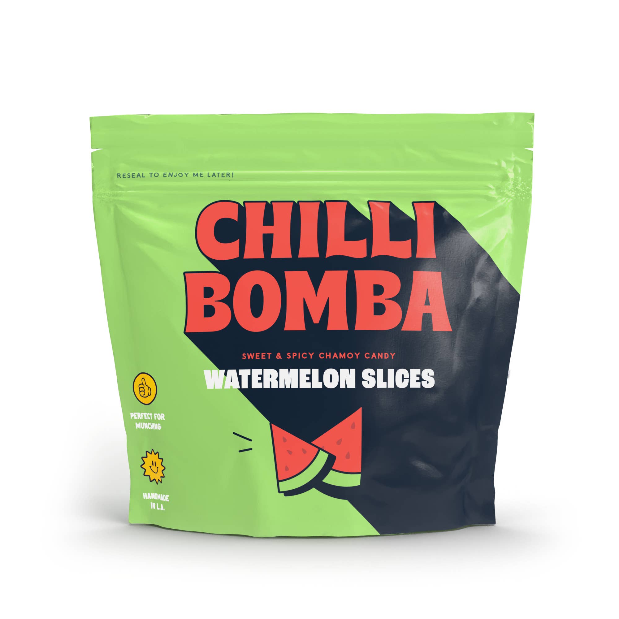 Chilli Bomba - Wholesale Gummy - Chilli Bomba Watermelon Slices Chili Chamoy Candy 8oz/12ct