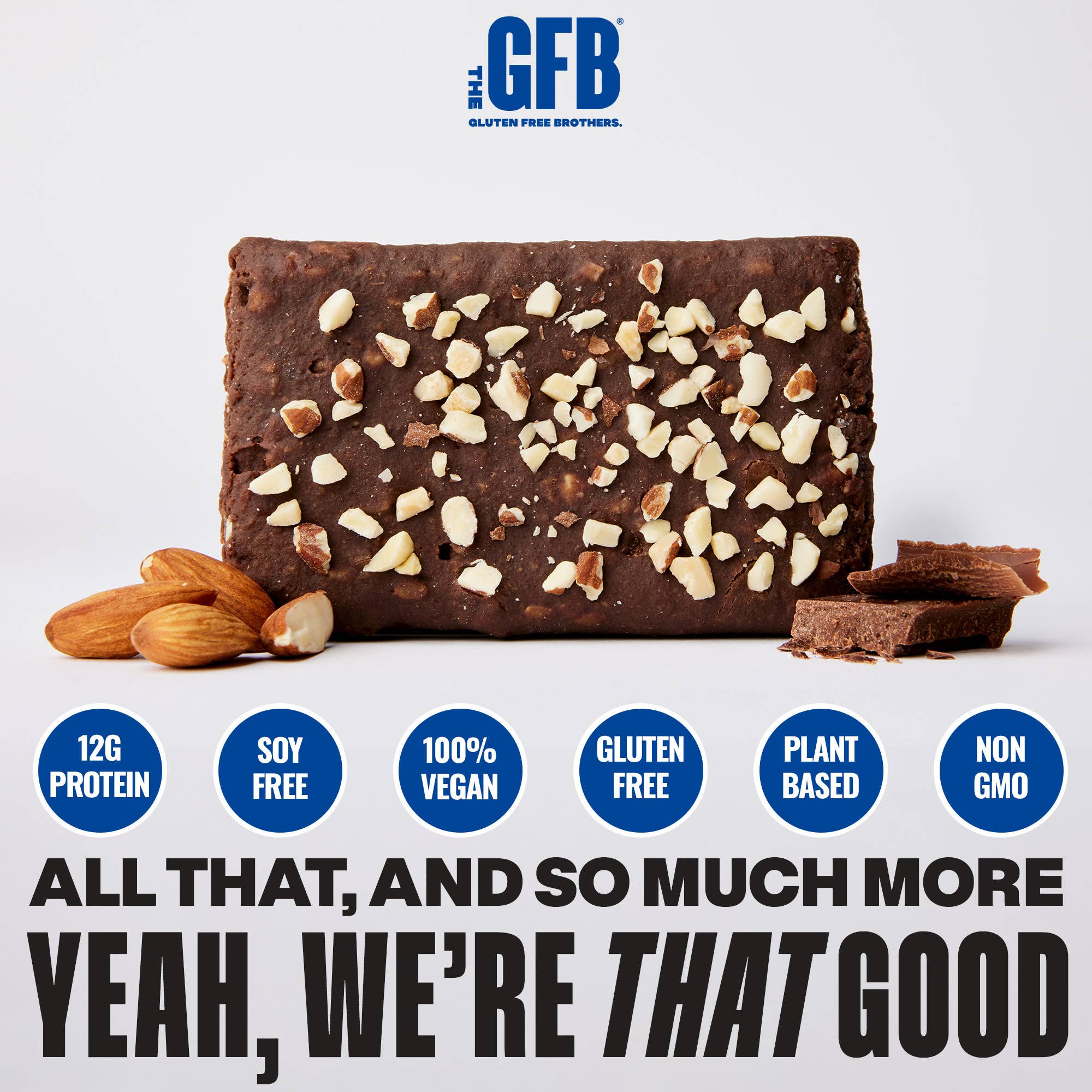 The GFB - Wholesale Snack Bar - The GFB: Dark Chocolate Almond Protein Snack Bar3