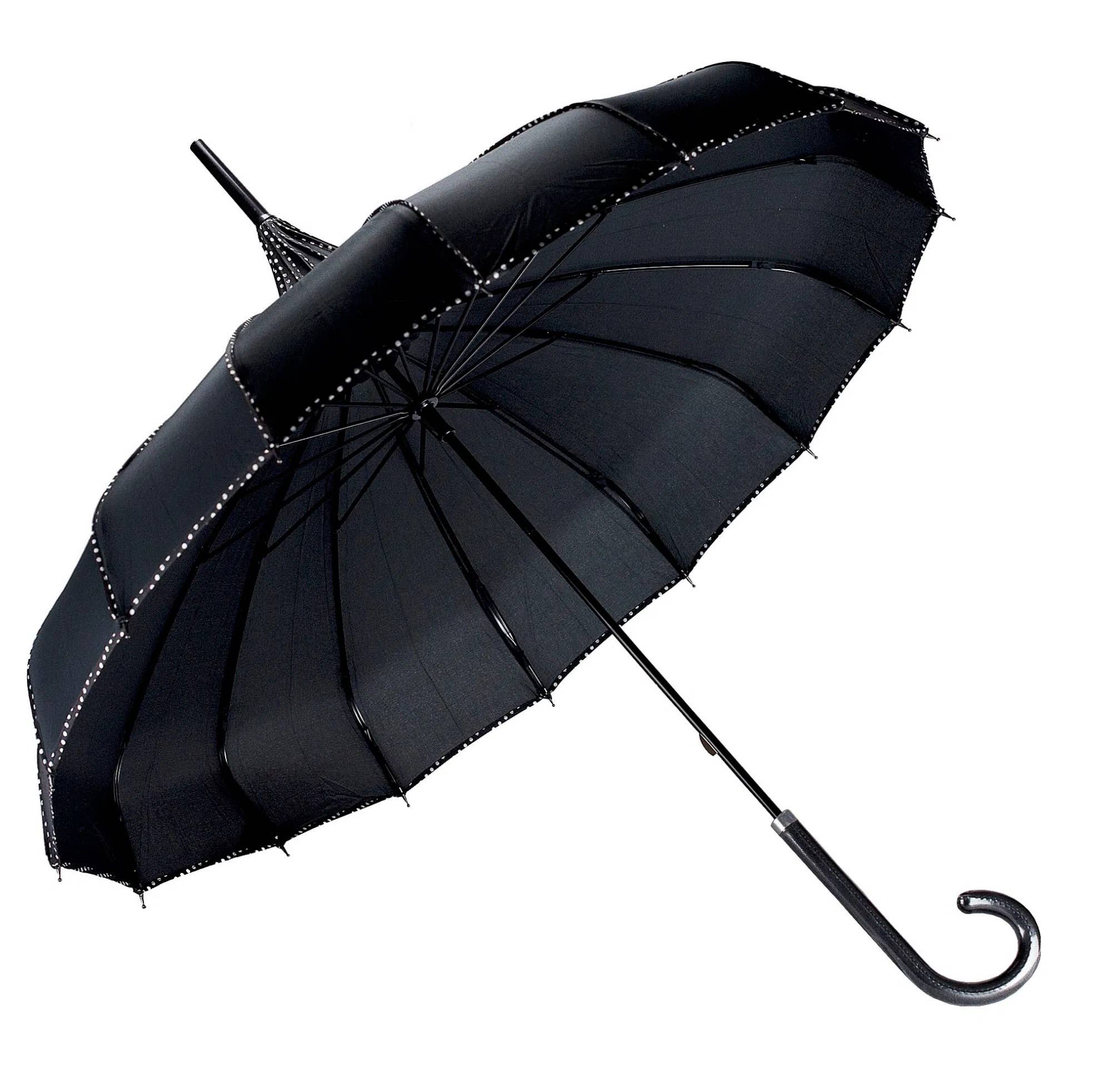 Superbia - Wholesale Umbrella - Women's - Pagoda Trims Long Stick Umbrella (For Sun & Rain)9