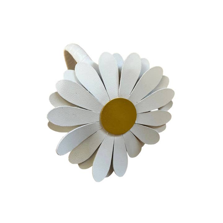 Stirnband aus Leder mit Gänseblümchen für den Großhandel von ILLYTRILLY