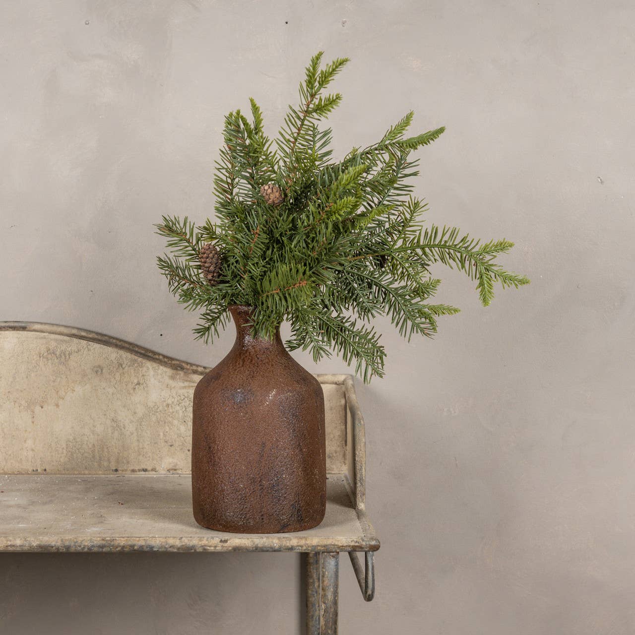 Ragon House - Wholesale Artificial Plant - 19"  DOUGLAS FIR SPRAY WITH CONES1