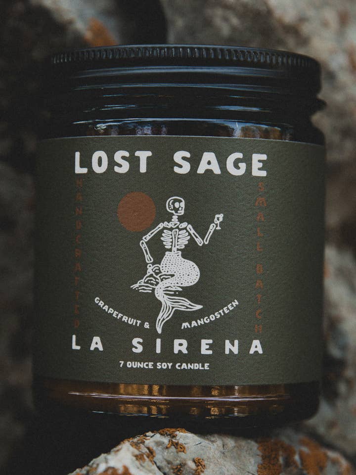 La Sirena Soy Candle for wholesale by Lost Sage