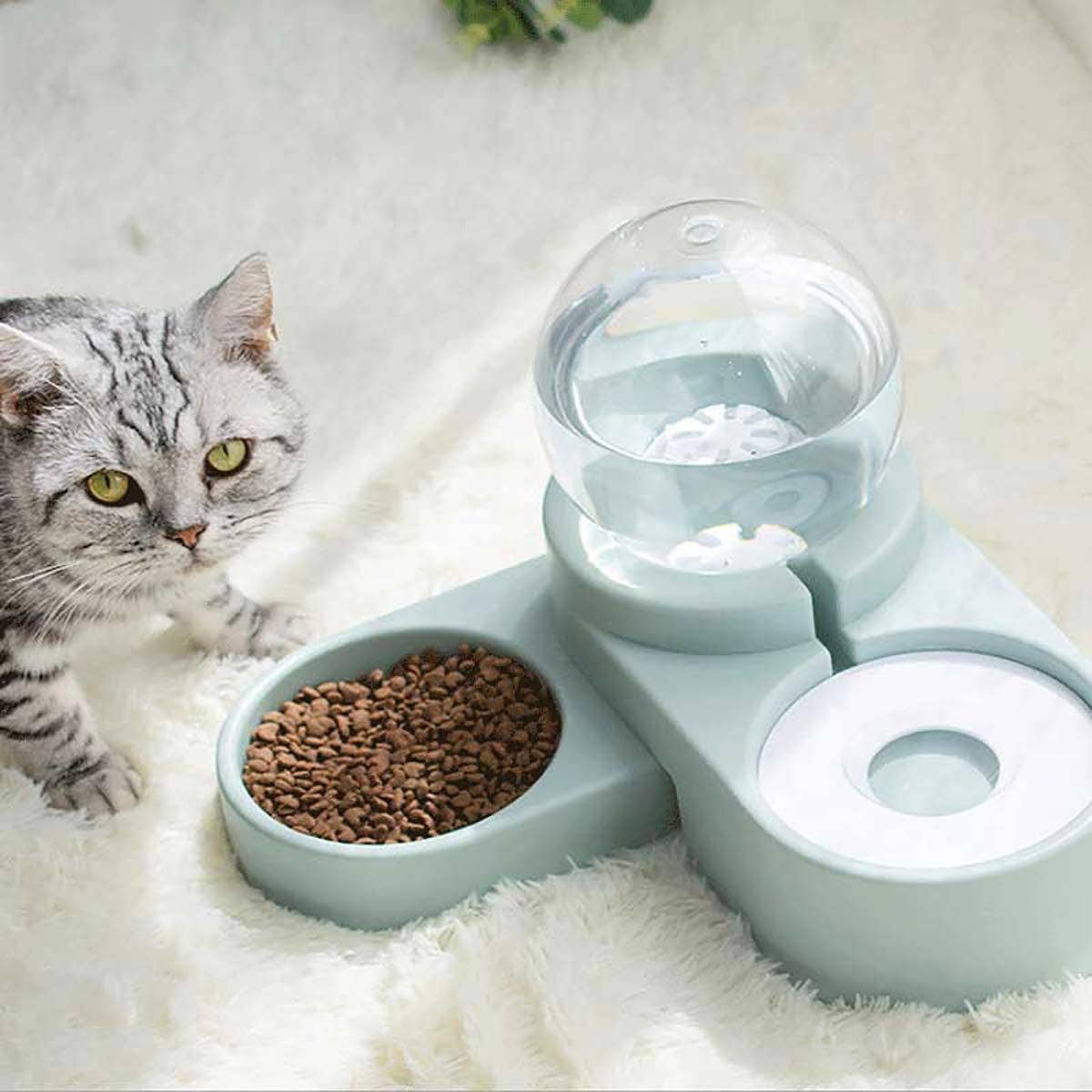 Hard Rock Health Stores - Wholesale Pet Bowl - Cat/Dog - Large Pet Feeder Automatic Drinking Fountain and Food Bowl Pet Water Dispenser with Mouth Separator6
