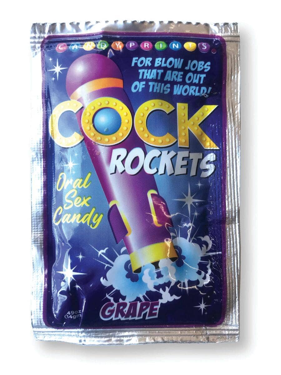 Little Genie Productions - Wholesale Sex Toy - Cock Rockets Oral Sex Candy, POP Display of 36 Grape, Watermelon & Strawberry 🍇 🍉 🍓1