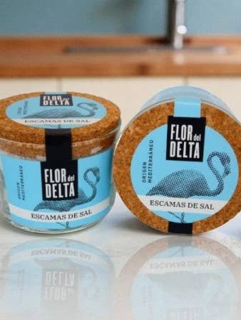 Delta Flower Natural Salt Flakes Glass for wholesale by BioSales