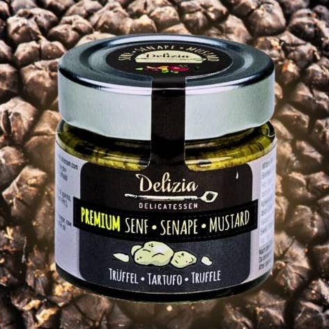 Bio Senape Con Tartufo per la vendita all'ingrosso da parte di Delizia Delikatessen