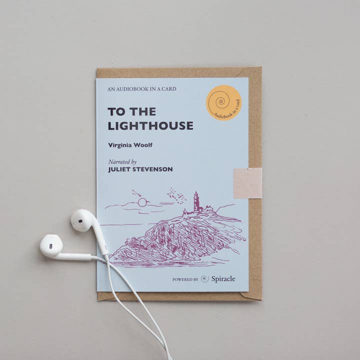 Spiracle Audiobooks - Wholesale Everyday Greeting Card - Audiobook in a Card: To The Lighthouse by Virginia Woolf3