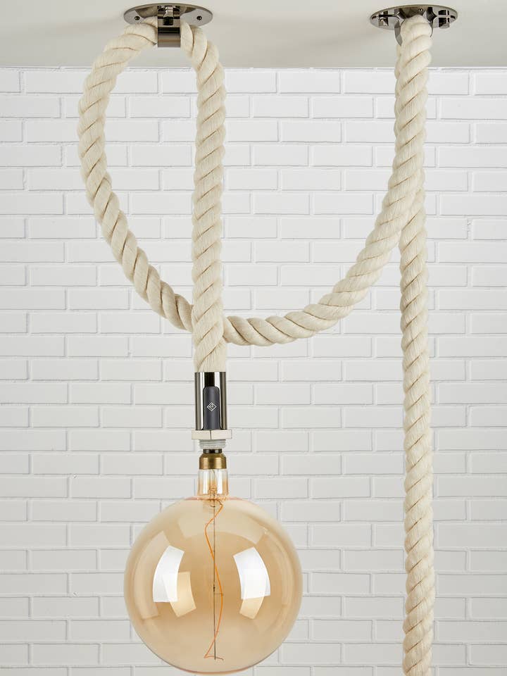 Dume Rope Pendant Black Chrome for wholesale by Mavisten Edition