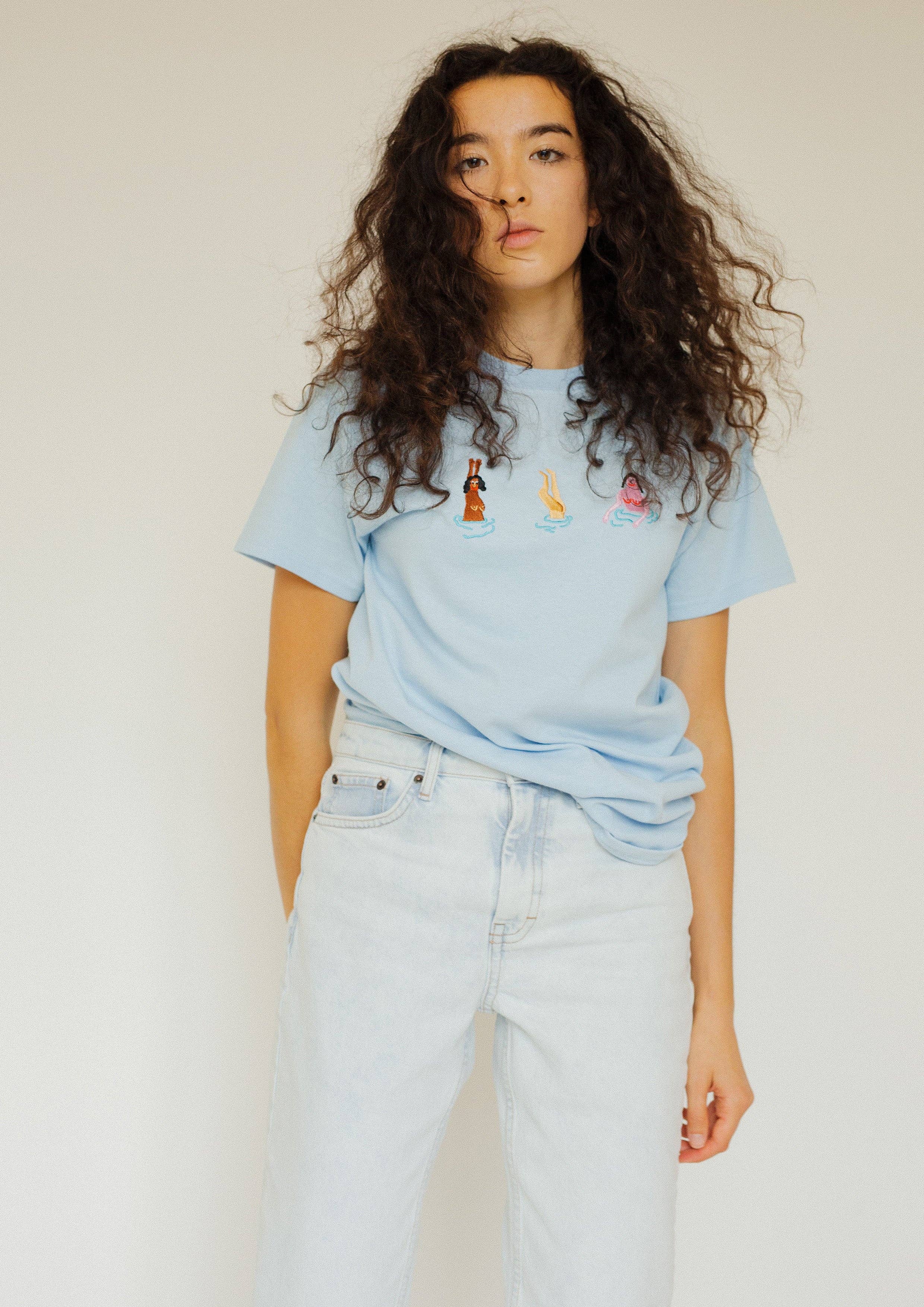 Limpet Store - Wholesale T-Shirt - Women's - Swimming Ladies Embroidered T-Shirt4