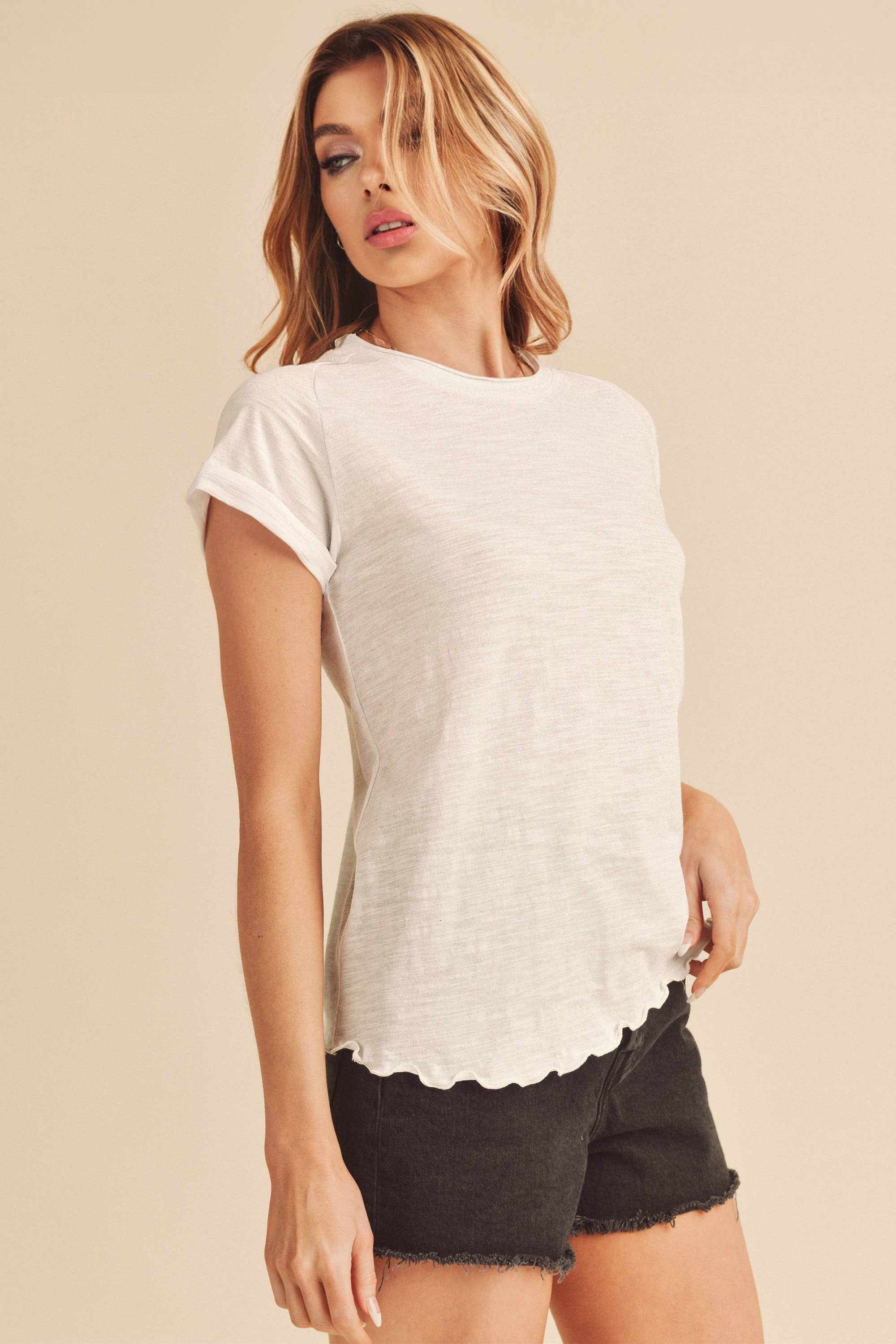 AEMI + CO - Wholesale T-Shirt - Women's - 8219BK Gwen Tee58