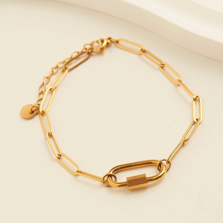 Bracelet Mousqueton Chaîne en Papier Imperméable Narelle pour la vente par Howard's