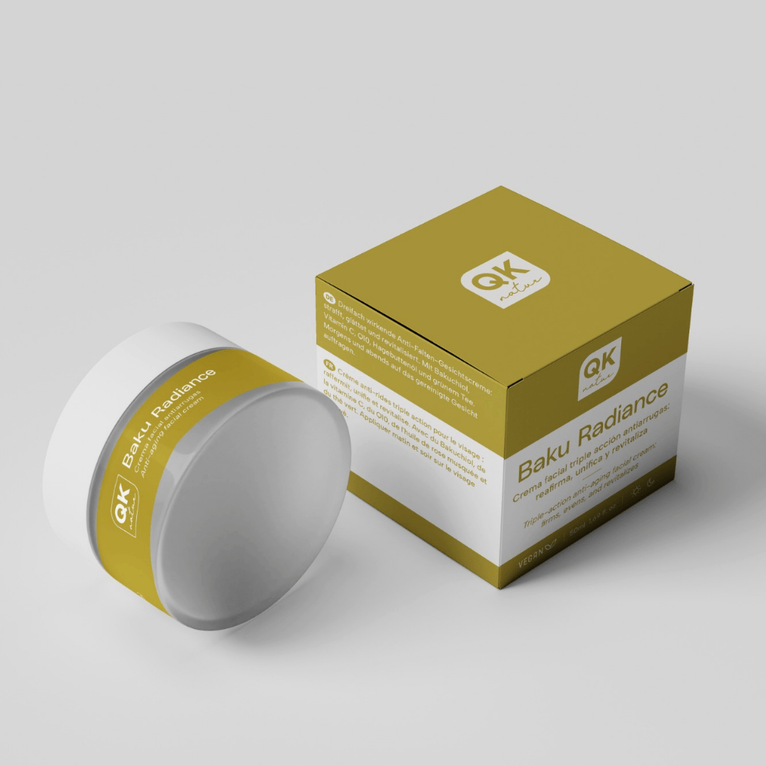 Qknatur - Wholesale Anti-Aging Moisturizer - Baku Radiance Anti-Wrinkle Facial Cream with Bakuchiol - 50 ml3