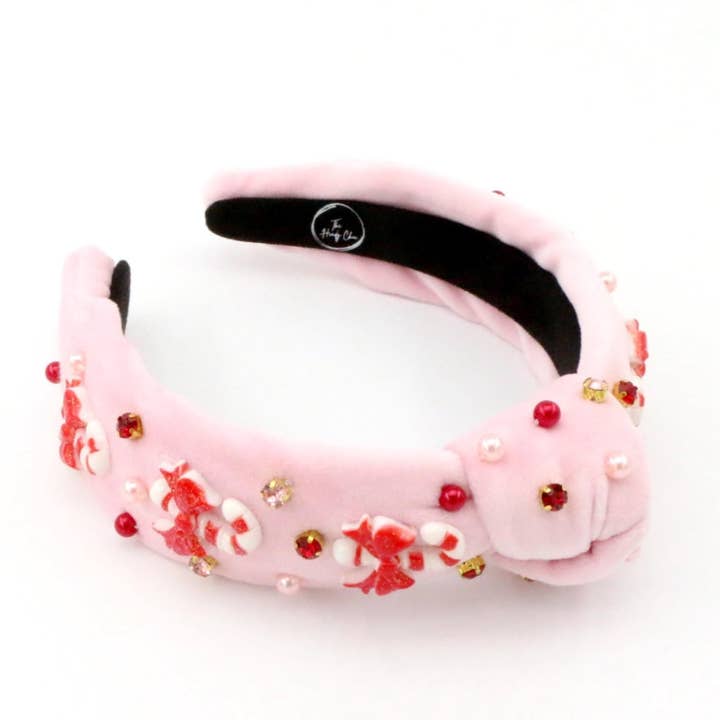 The Heady Chic – wholesale Fashion Headband - Kids – Kid and Tween Candy Cane Knotted Headband5