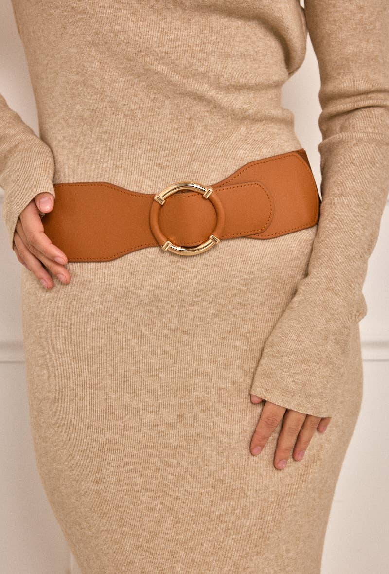 BYREN | ÉLINE L'ATELIER - Wholesale Belt - Women's - Wide faux leather belt CT387
