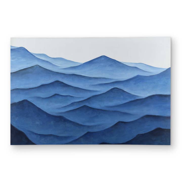 Dark Calm Ocean Waves - Marine White Outdoor Area Rug | for wholesale by BEGIN HOME DECOR