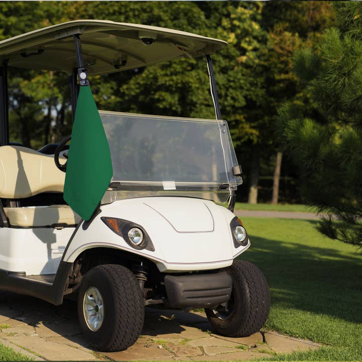 Playing It Forward - Wholesale Sports Towel - Magnetic Microfiber Golf Towel with Clip - Green