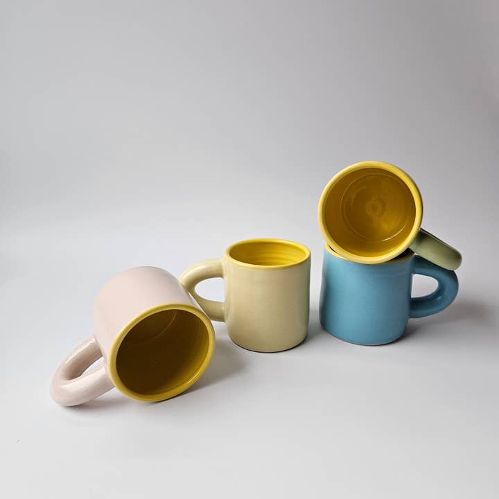 Bad Dogs Studio - Wholesale Coffee Mug - Inside Out Mug (Chunky) • Colorful Handmade Coffee Mug