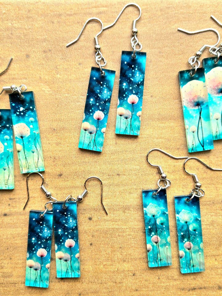 Dandelion Earrings for wholesale by Mabel's Way
