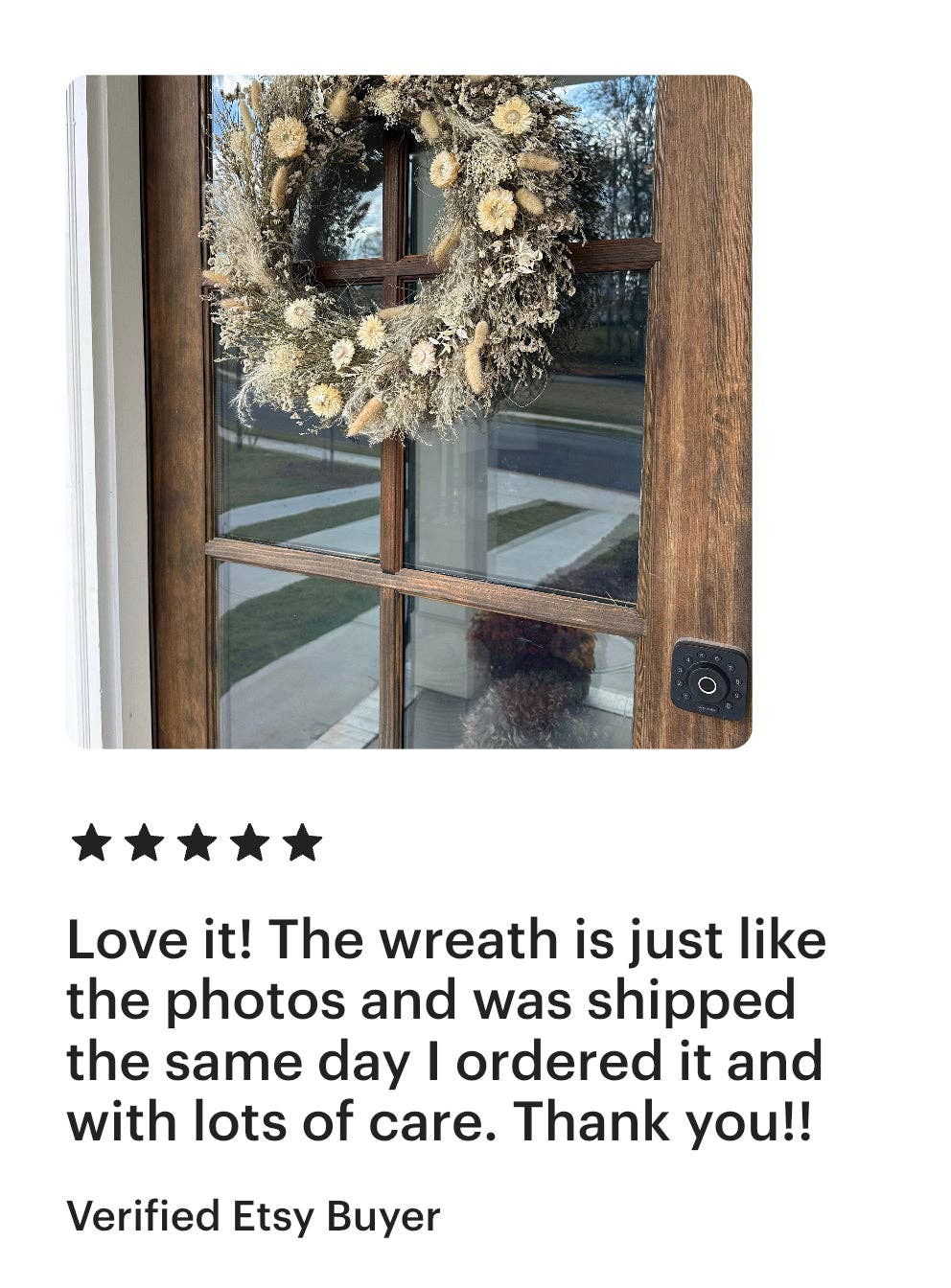 Lu home – wholesale Wreath – Lu home The Earthy Floral Wildflower Wreath - 22”2