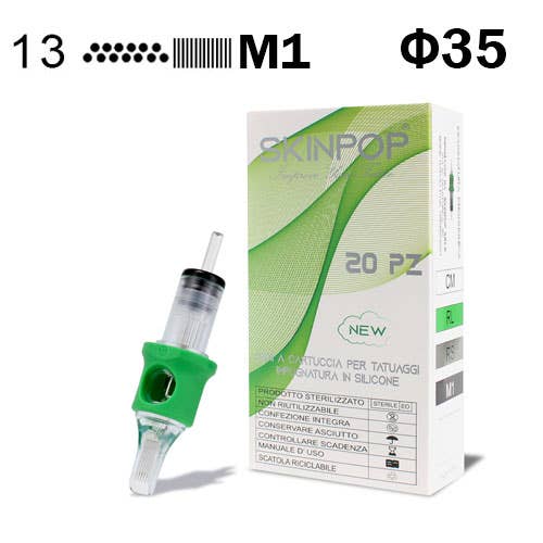 SKINPOP - Wholesale Tattoo Ointment/Care - NEW SKINPOP SILICONE TATTOO NEEDLE CARTRIDGES 20pcs50