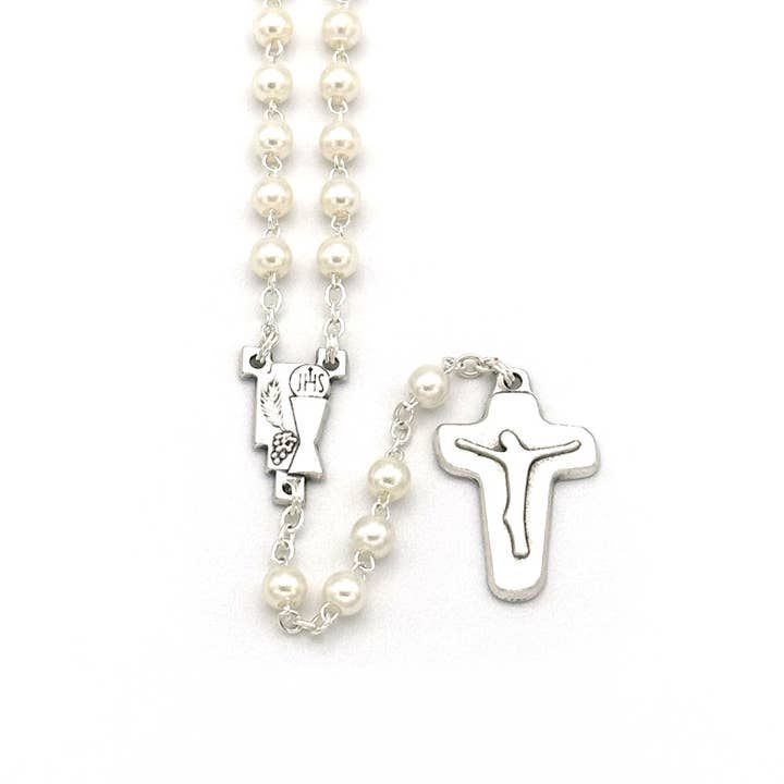 Radband första nattvarden pärla glaspärlor moderna krucifix för wholesale av RM Trading