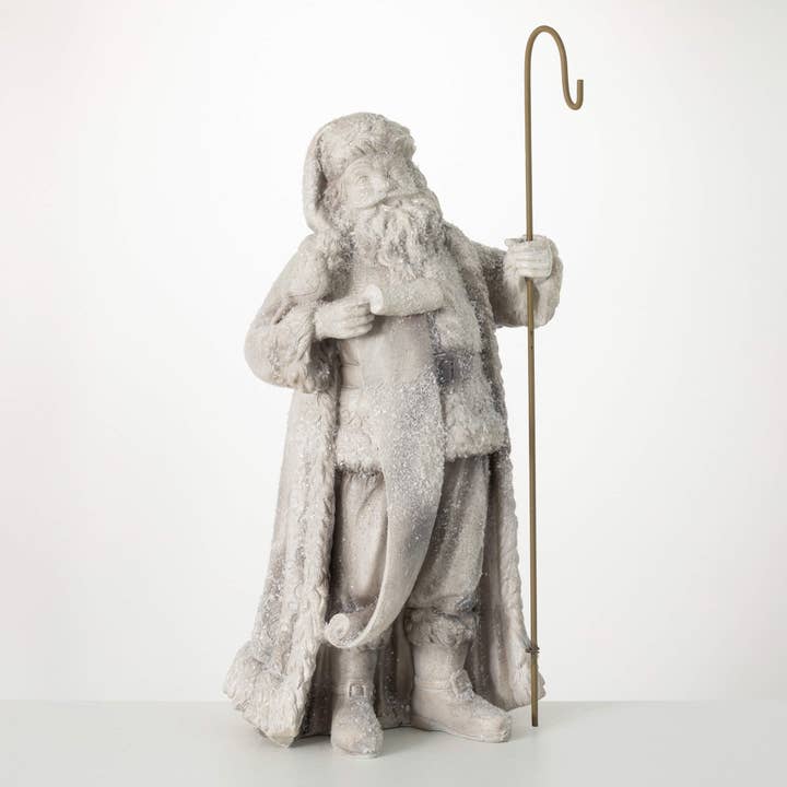Sullivans Home Decor - Wholesale Christmas Decoration - Large Frosted Santa Figure